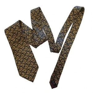 John Comfort Silk Made In England Paisley Neck  Tie